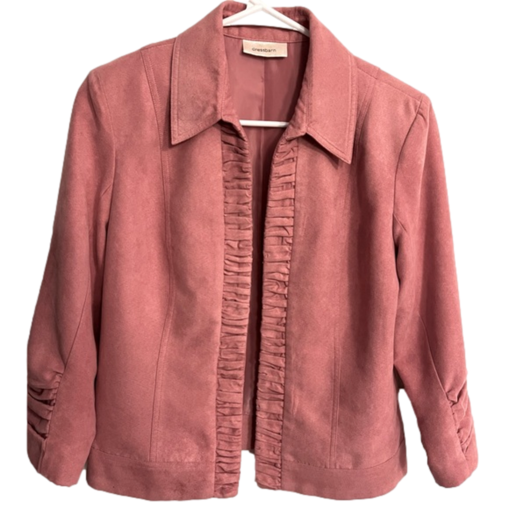 Dress barn blush pink blazer size small